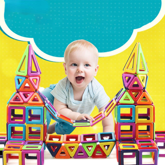 Magnetic Piece Building Blocks Change Pulling Magnetic Piece Children Early Educational Toy Set Magnetic Piece