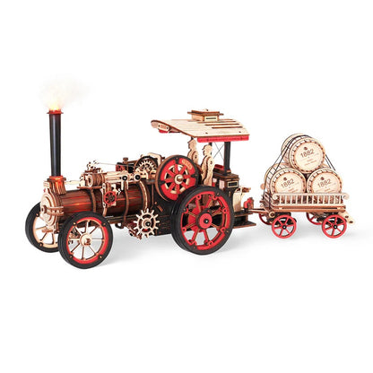 ROKR Steam Engine Mechanical 3D Wooden Puzzle