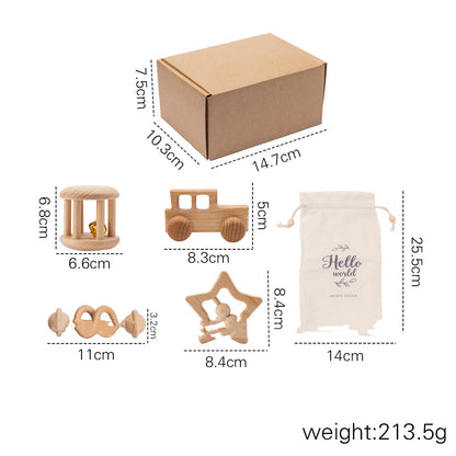 Baby Rattle Educational Toy Gift Set Small truck suit