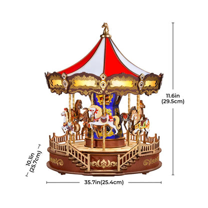 Rolife Classic Carousel 3D Wooden Puzzle