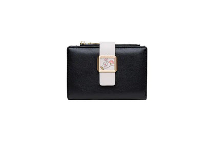 Three-Fold Zipper Short Women's Wallet