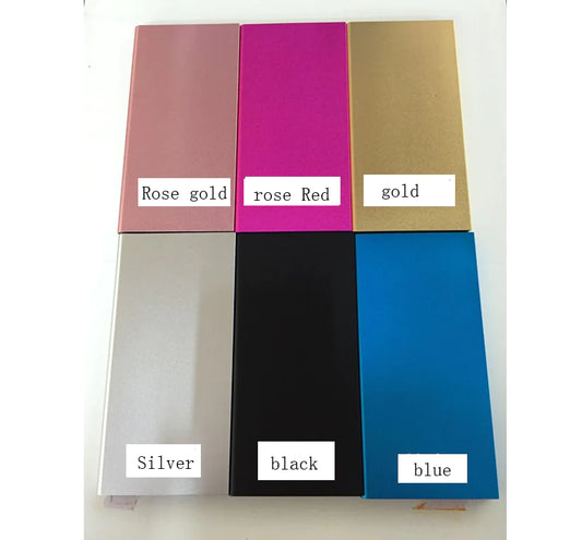 Slim Portable Power Bank with LED Light Feature