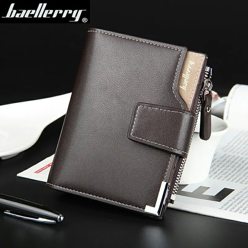 Men's Multifunctional Three-Fold Zipper Wallet