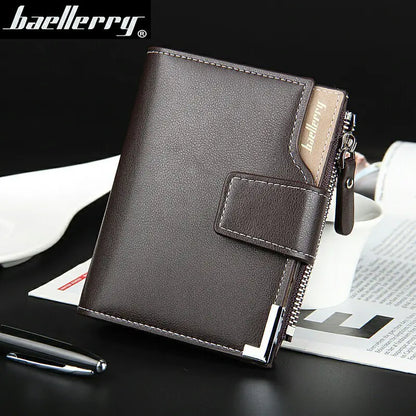 Men's Multifunctional Three-Fold Zipper Wallet