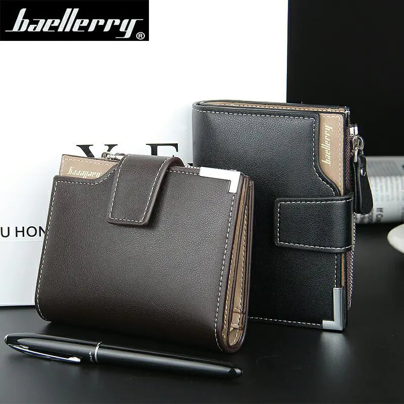 Men's Multifunctional Three-Fold Zipper Wallet