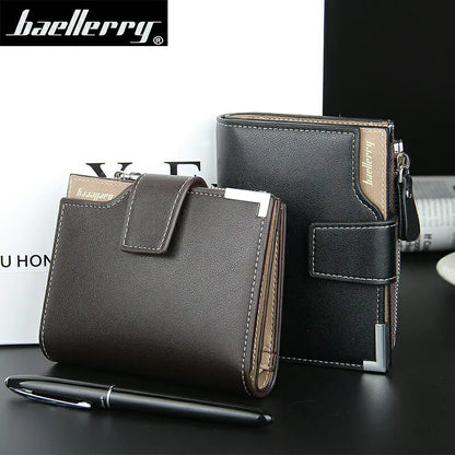 Men's Multifunctional Three-Fold Zipper Wallet