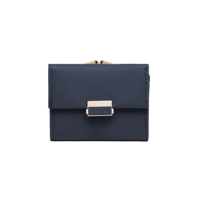 Simple Three-Fold Clip Women's Short Wallet
